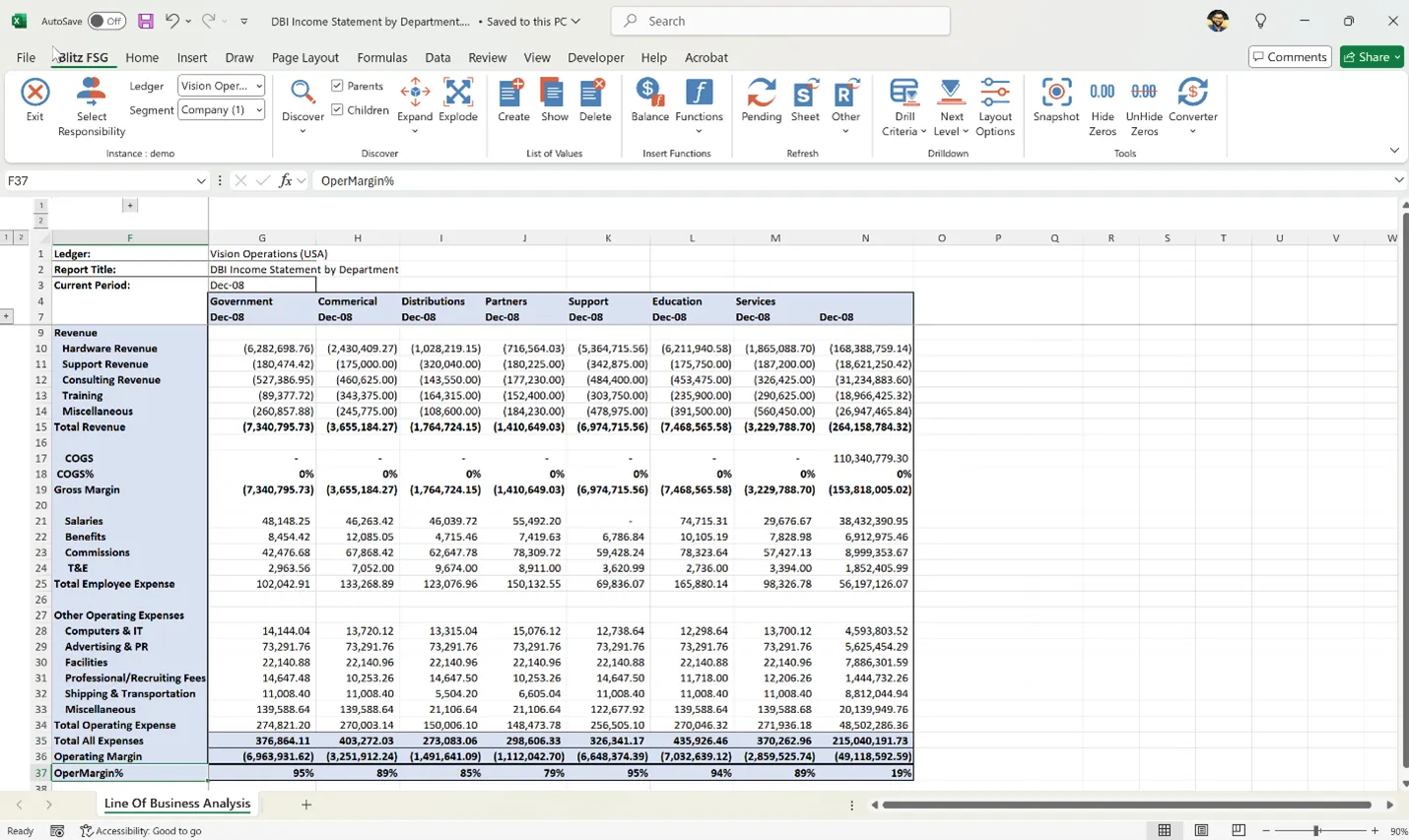 Completing the remaining manual modifications in the Blitz FSG Excel template before uploading