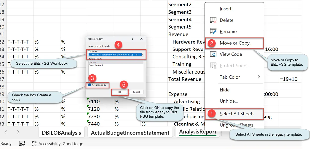 Blitz FSG migration tool for GL Wand and Spreadsheet Server templates to Blitz Report
