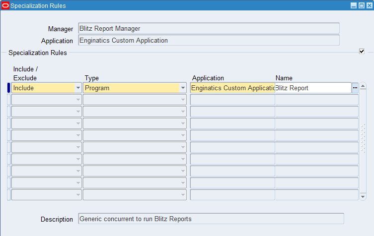 Custom concurrent manager