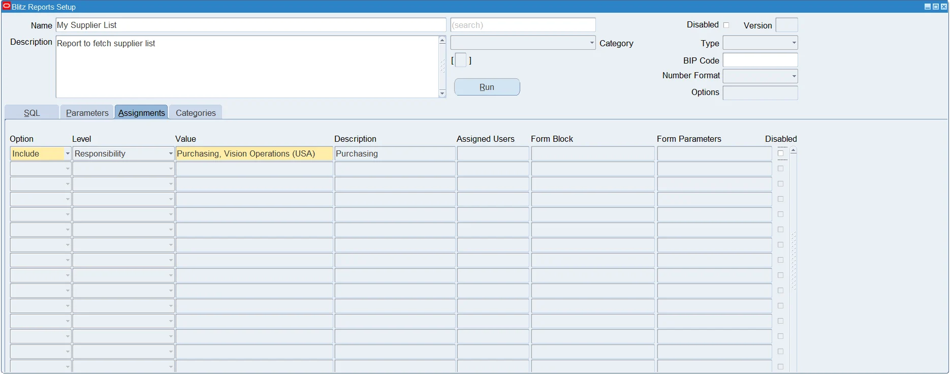 Assigning the tutorial report to a responsibility